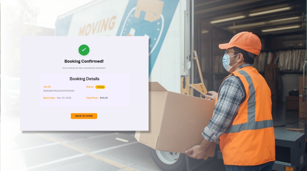 Step 3 - Book & Relax - Booking Confirmed